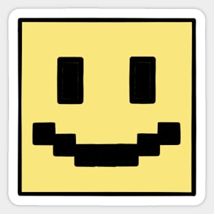 Square Smiley Sticker